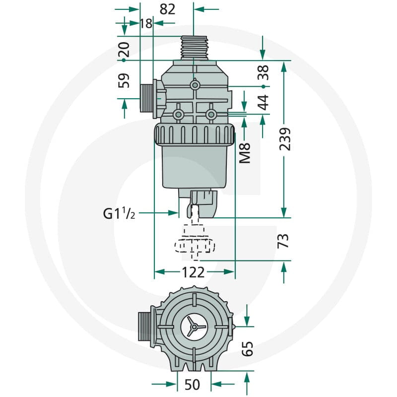 GRANIT Filtr ssący serii 314 AG 1 1/2'' 50M 12044950 - 12044950 - Sklep rolniczy PoltechParts
