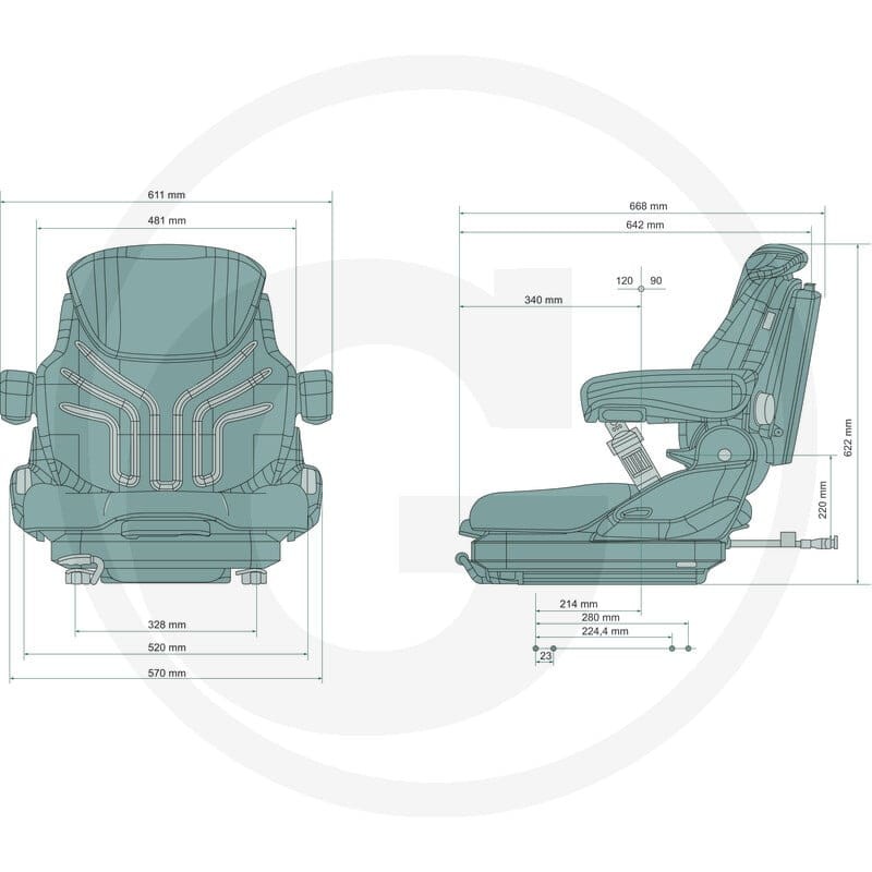 GRAMMER Primo XM Plus 11487052 | poltechparts.pl
