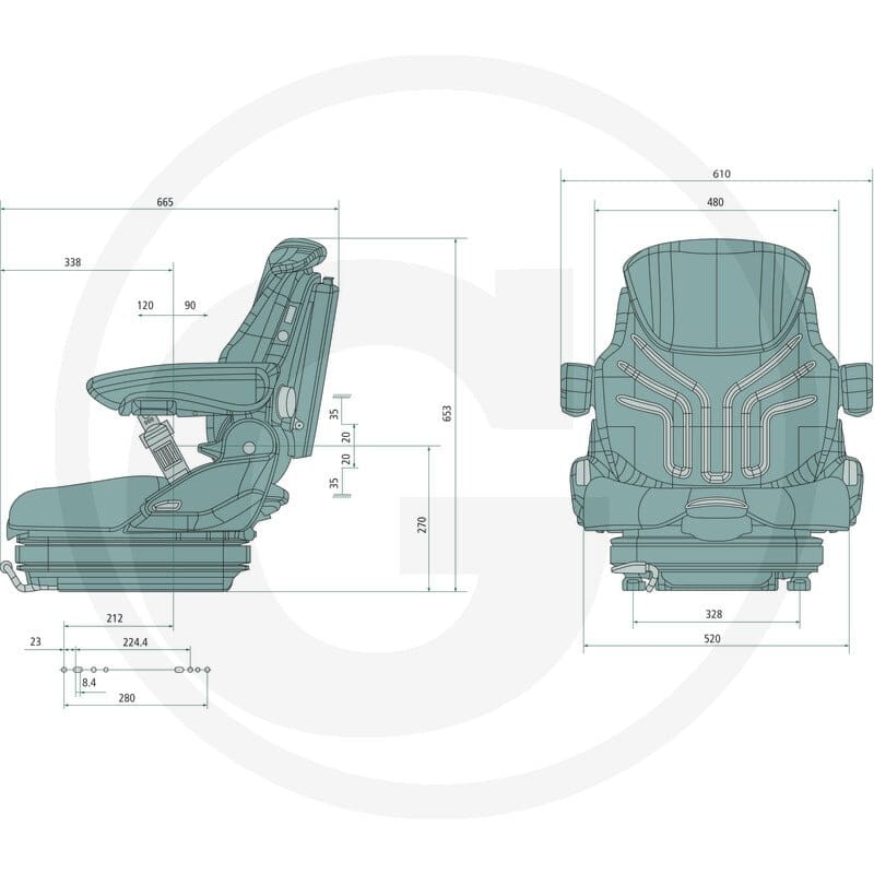 GRAMMER Siedzenie 12294040 | poltechparts.pl