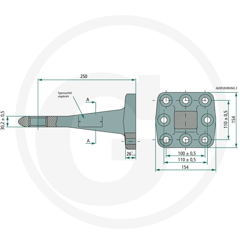 GRANIT Zaczep kulowy 220890022 - 220890022 - Sklep rolniczy PoltechParts