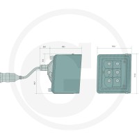 GRANIT Reflektor roboczy LED 12420686 - Sklep PoltechParts