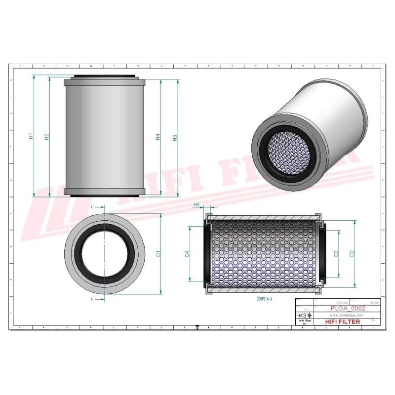 HIFI Separator powietrze/olej HIFI OA 1057 11461747