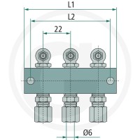 GRANIT Blok łączący 5-pozycyjny 30615ZS2079 - 30615ZS2079 - Sklep rolniczy PoltechParts