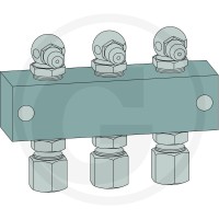 GRANIT Blok łączący 5-pozycyjny 30615ZS2079 - 30615ZS2079 - Sklep rolniczy PoltechParts