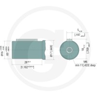 M+S Silnik MM 12cc D=16mm 3/8'' End ports 11960097 - Sklep PoltechParts