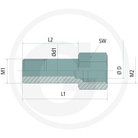 GRANIT Przedłużka 30615ZS1908 - 30615ZS1908 - Sklep rolniczy PoltechParts