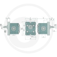 GRANIT Grupa 1 pompa 2, 1CC, lewo EU 1:8 gwint wew.=BSP 87020073 - 87020073 - Sklep rolniczy PoltechParts