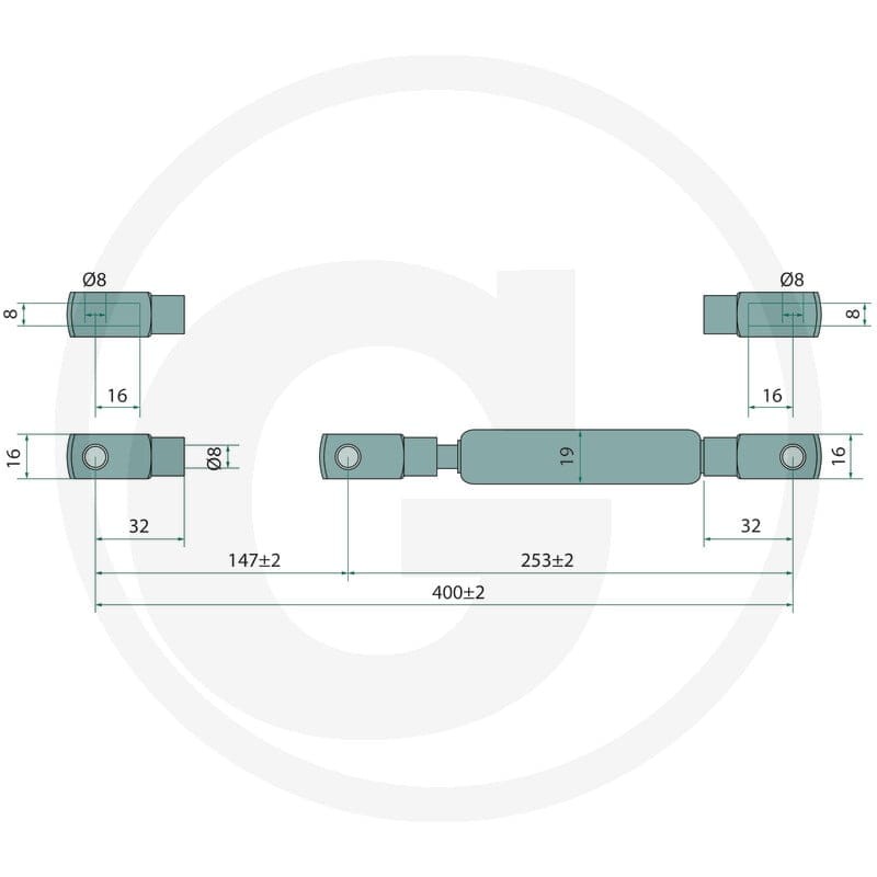 Stabilus Przepustnica ciśnienia gazu 11538342 - Sklep PoltechParts