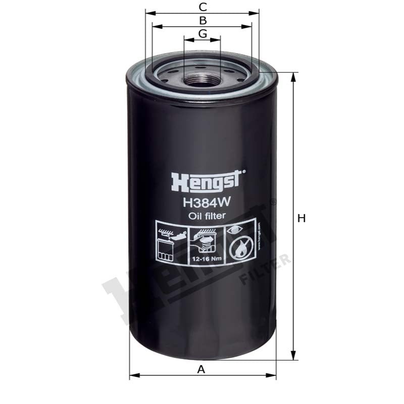 Hengst Filtr oleju 12064288 - 12064288 - Sklep rolniczy PoltechParts