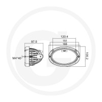 GRANIT Reflektor świateł drogowych LED 12011843 - Sklep PoltechParts