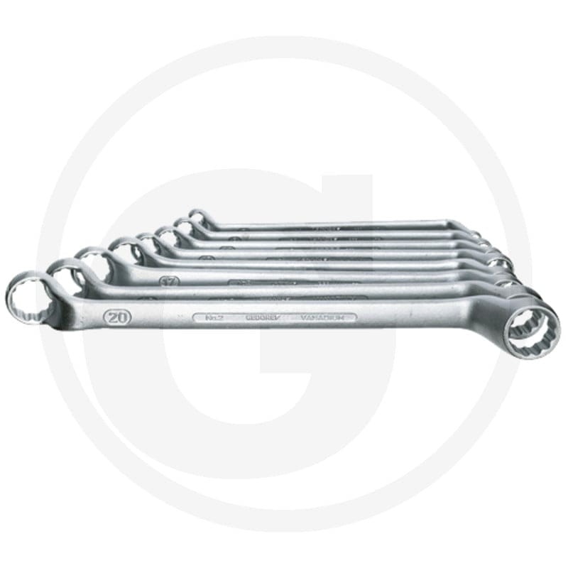 GEDORE Zestawy kluczy oczkowych dwustronnych, 12 el 7606030900