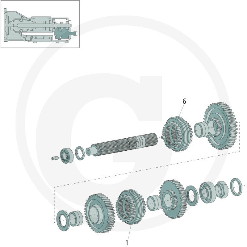 DANA Spicer Jednostka synchroniczna kpl. 70817668 - 70817668 - Sklep rolniczy PoltechParts