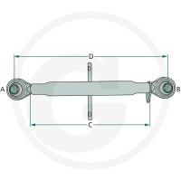 CBM Łącznik górny mechaniczny 7123PE252235 - 7123PE252235 - Sklep rolniczy PoltechParts