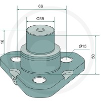 GRANIT Sworzeń przegubu 72702207 - Sklep PoltechParts