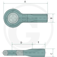 Walterscheid Ucho zaczepu 770ZO35-35X35 | poltechparts.pl