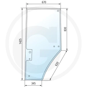 GRANIT Szyba drzwi 650S31164