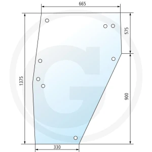 GRANIT Szyba drzwi 650S347343