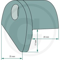 GRANIT Element mocujący 65400031 - 65400031 - Sklep rolniczy PoltechParts