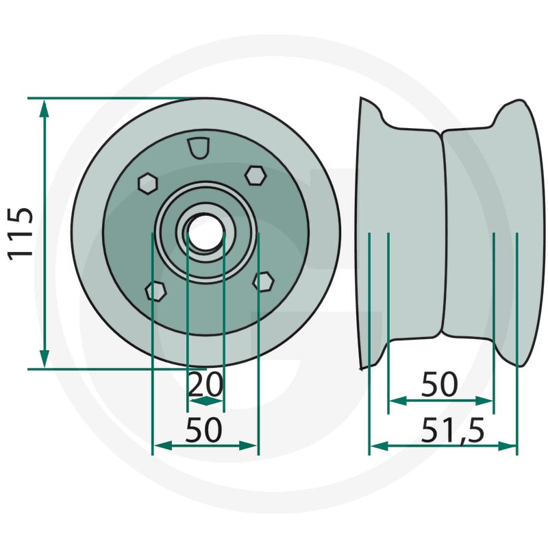 GRANIT Felga 64705000F - 64705000F - Sklep rolniczy PoltechParts