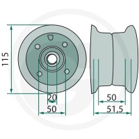GRANIT Felga 64705000F - 64705000F - Sklep rolniczy PoltechParts
