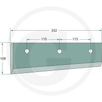 GRANIT Nóż tłoka prasującego 6470982251300F - 6470982251300F - Sklep rolniczy PoltechParts