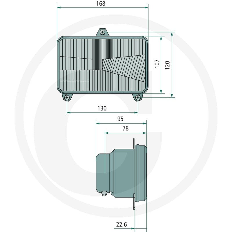 GRANIT Wkład reflektora kierunkowego 70799212 - 70799212 - Sklep rolniczy PoltechParts