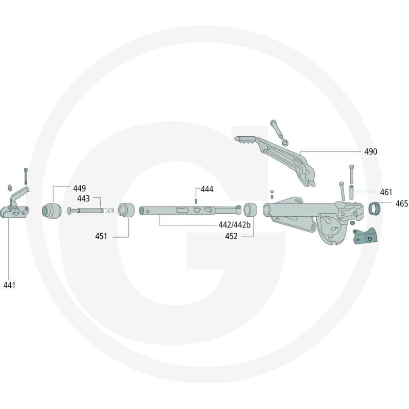 AL-KO Amortyzator najazdowy 89302.3722.52.01 - 89302.3722.52.01 - Sklep rolniczy PoltechParts