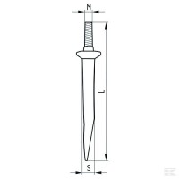 Zęby brony polowej proste, M12, 14 x 150… | poltechparts.pl