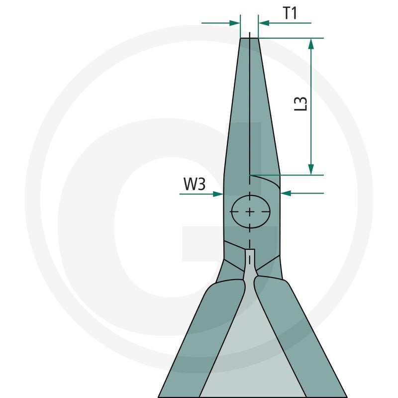 KNIPEX Szczypce płasko-okrągłe 7602002160 - Sklep PoltechParts