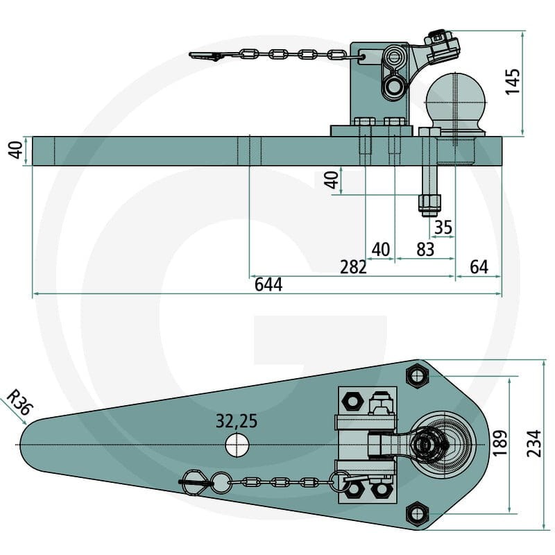 Scharmüller Płyta nośna 777009603100 | poltechparts.pl