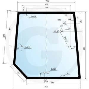 GRANIT Szyba tylna 650815034
