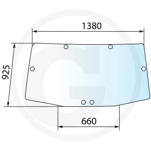 GRANIT Szyba tylna 650S31208