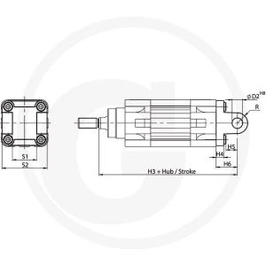 GRANIT ZTI-BEF-B-63 Widełki wahliwe 60631601021