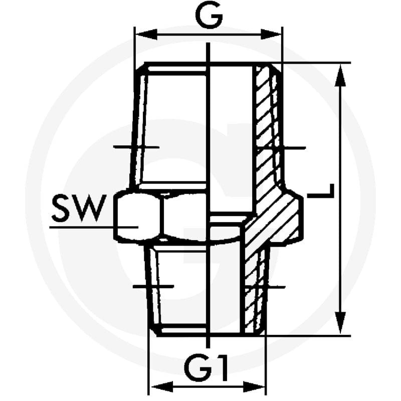 GRANIT F-Drk-3/4-1/2-VA Złączka dwustronna 60612020667 - 60612020667 - Sklep rolniczy PoltechParts