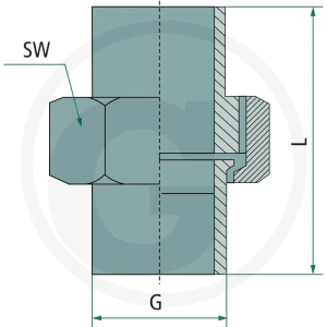 GRANIT F-DLÖ-II-1/2-VA Złączka dwustronna 60612115159