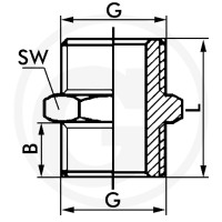 GRANIT F-D-1-MSv Złączka dwustronna 60612019011 - 60612019011 - Sklep rolniczy PoltechParts