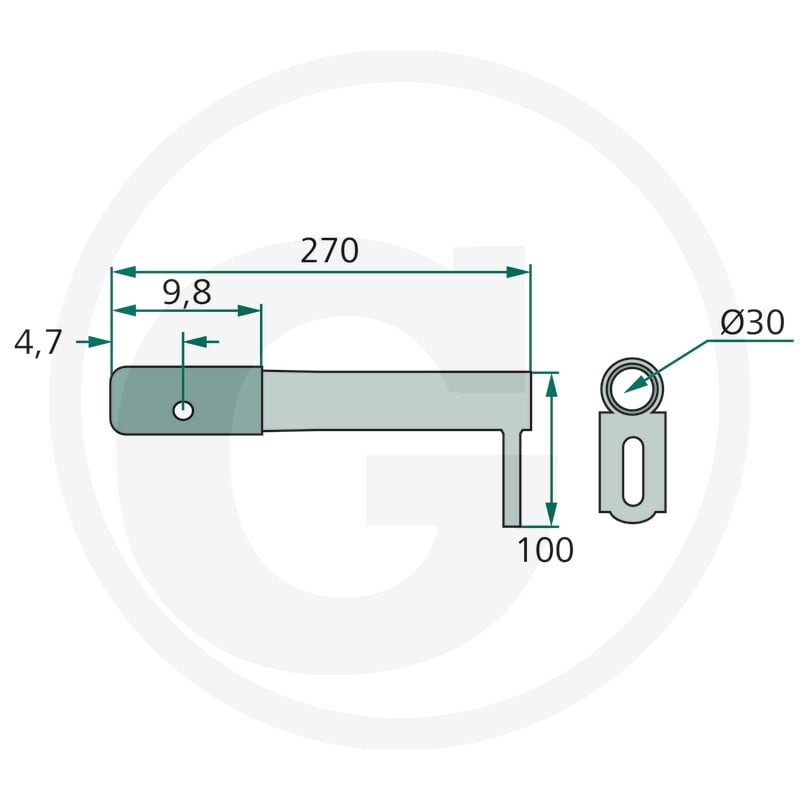 GRANIT Uchwyt ramienia palca 64757713510F - 64757713510F - Sklep rolniczy PoltechParts