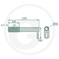 GRANIT Uchwyt ramienia palca 64757713510F - 64757713510F - Sklep rolniczy PoltechParts