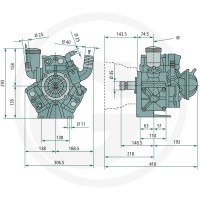 Annovi Reverberi Pompa membranowa-tłokowa AR 115 bp SP 67016263 - 67016263 - Sklep rolniczy PoltechParts