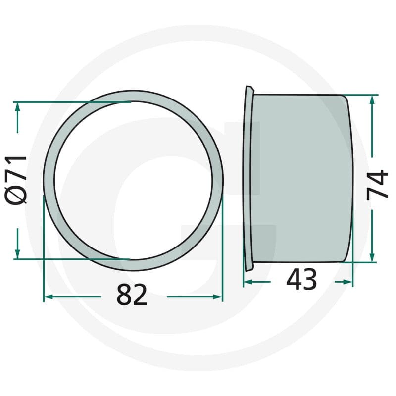GRANIT Tuleja z kołnierzem 647RT-120F - Sklep PoltechParts
