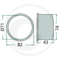 GRANIT Tuleja z kołnierzem 647RT-120F - Sklep PoltechParts