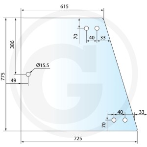 GRANIT Szyba boczna 650S1507350030