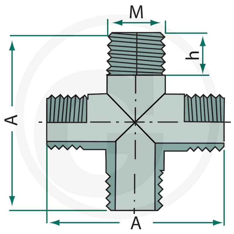 ARAG Przyłącze czterodrożne 670150020 - 670150020 - Sklep rolniczy PoltechParts