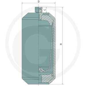 Fox Akumulator hydrauliczny 700 cm³ M18x1,5 85048002