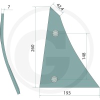 GRANIT Pierś odkładnicy 5602800019 - 5602800019 - Sklep rolniczy PoltechParts