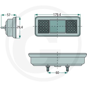 GRANIT Lampa tylna LED 50783830042