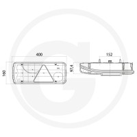 Vignal Lampa tylna "LC8" 50783840006 - 50783840006 - Sklep rolniczy PoltechParts