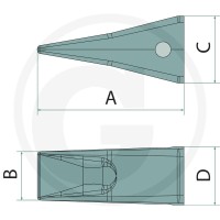 GRANIT Ząb 50915Z40007 - 50915Z40007 - Sklep rolniczy PoltechParts