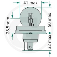 Philips Żarówka Bilux R2 44712620C1 | poltechparts.pl