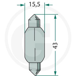 GRANIT Żarówka Sofitte C21W 47712V21WS